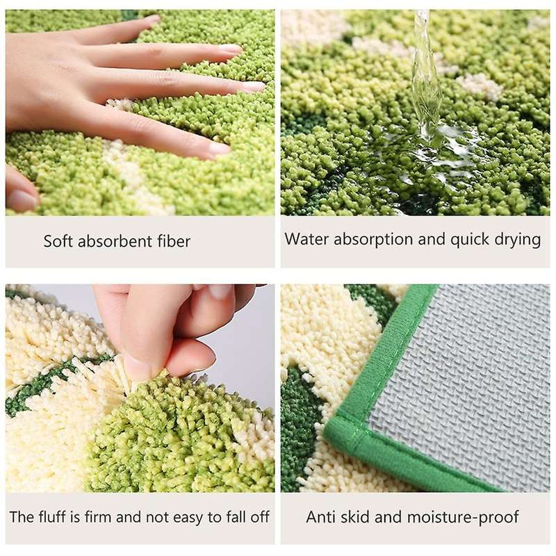 Bedroom Mat Leaves Pattern Doormat Anti-slip for Living Room Mats -1