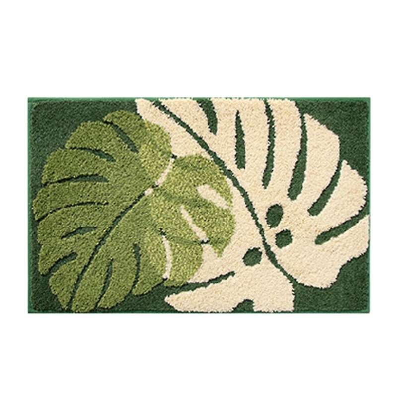 Bedroom Mat Leaves Pattern Doormat Anti-slip for Living Room Mats -1