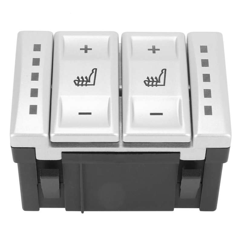 For Ford Mondeo Mk3 Mk4 S-max Electric Seat Heated Switch(silver)