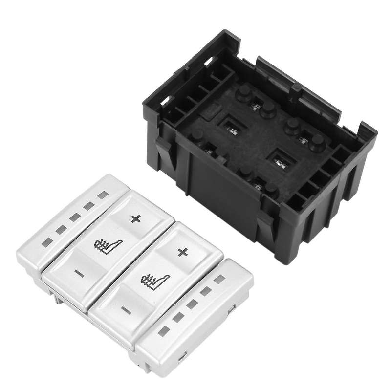 For Ford Mondeo Mk3 Mk4 S-max Electric Seat Heated Switch(silver)