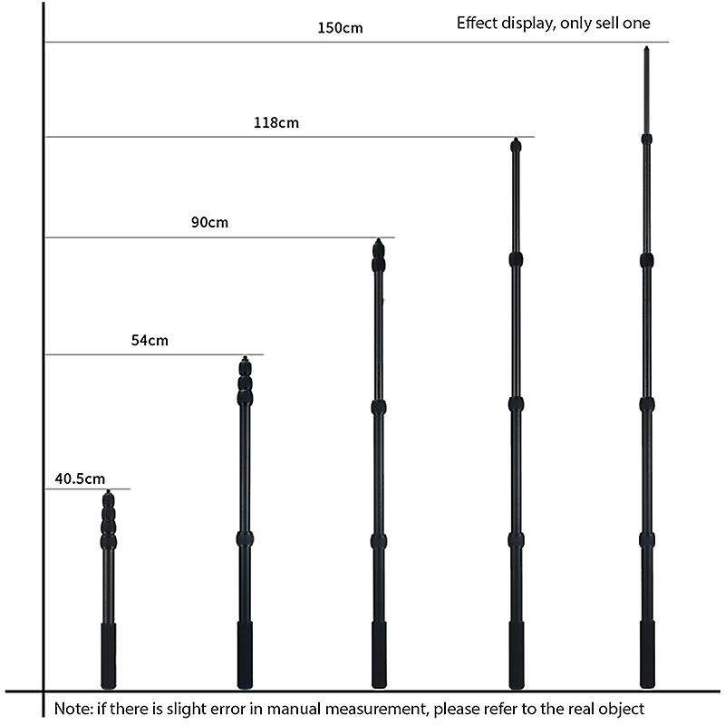 1.5m Microphone Boom Pole Extendable Boompole Stereo Video Recording