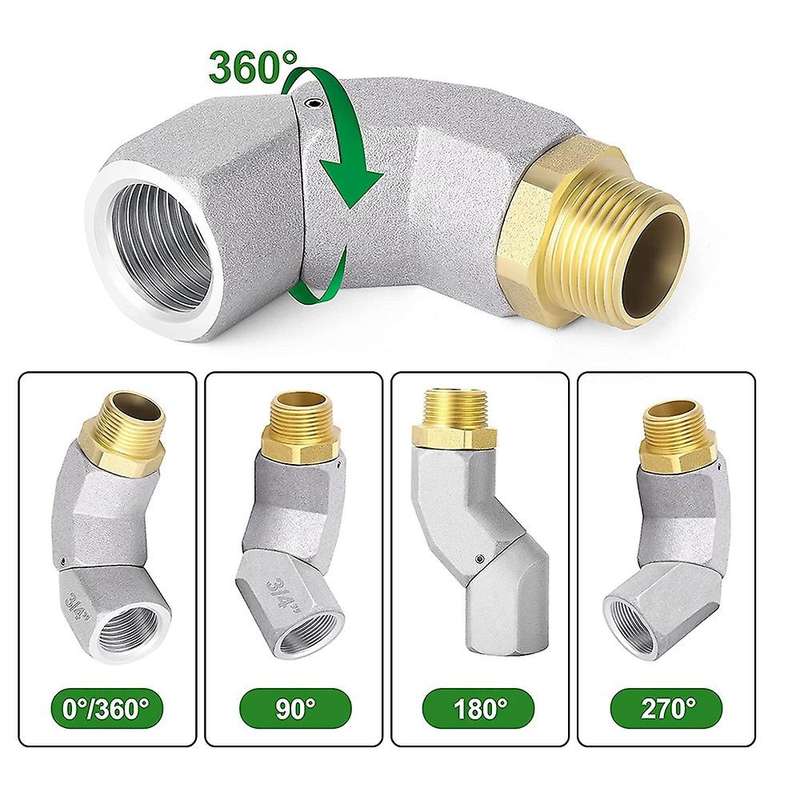 Fuel Hose Swivel 360 Rotating Connector for Fuel Nozzle 3/4 Inch
