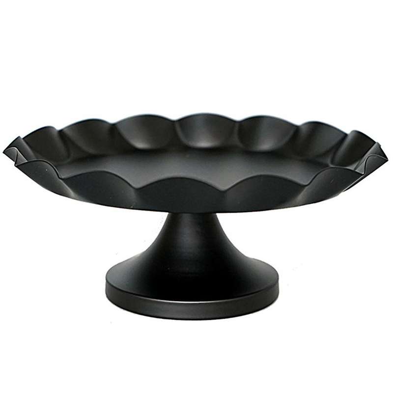Metal Cake Stand Black Cupcake Plate Tools for Home Decoration-m