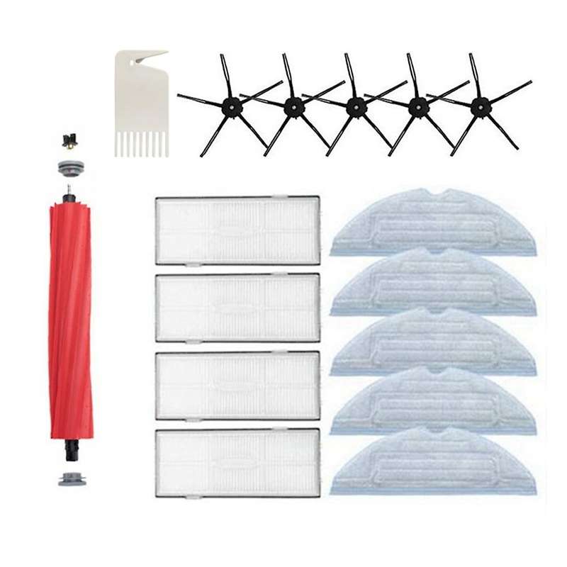 Main Brush Side Brush Hepa Filter Mop Pad Spare Parts