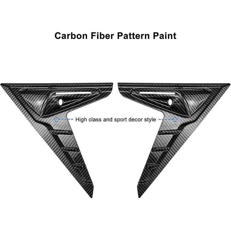 Side Camera Cover for Tesla Model 3 2017-2021 Model Y 2020 Black