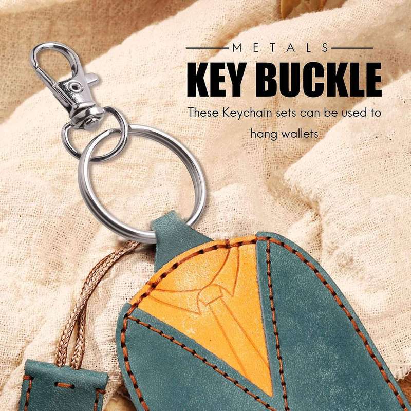 240pcs Swivel Lanyard Snap Hook, Metal Lobster Clasp with Key Rings