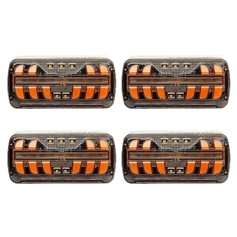 4pcs Led Trailer Lights 12-24v Side Marker Lights Trailer Tail Lights