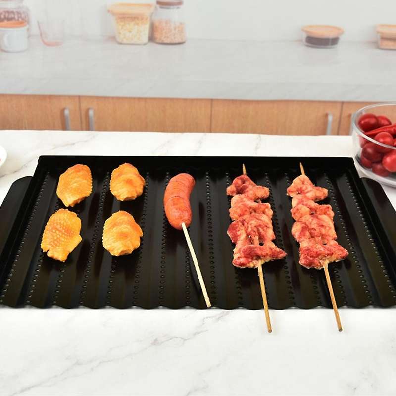 Barbecue Non-stick Frying Pan Grill Pan Outdoor Charcoal Barbecue Pan