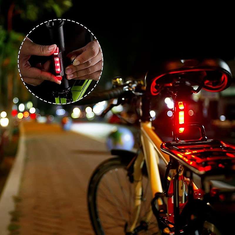 10 Pcs Usb Rechargeable Strobe Warning Light for Car Bike Motorcycle