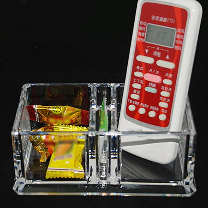2x 2 Lattices Clear Tea Bags Coffee Acrylic Storage Case 15x8x6cm