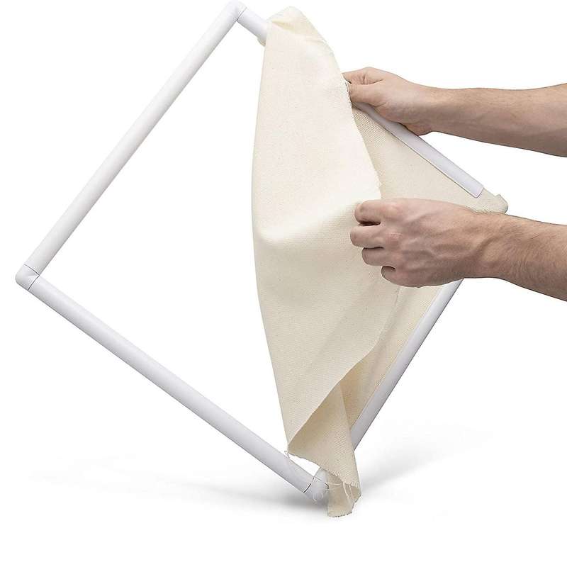 17 Inch Cross Stitch Frames with Embroidered Fabric Diy Craft Tools