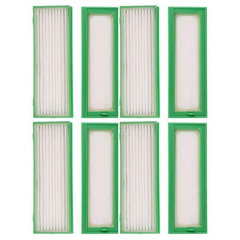 8pcs Hepa Filter for Vorwerk Kobold Vr200 Robot Vacuum Cleaner Parts