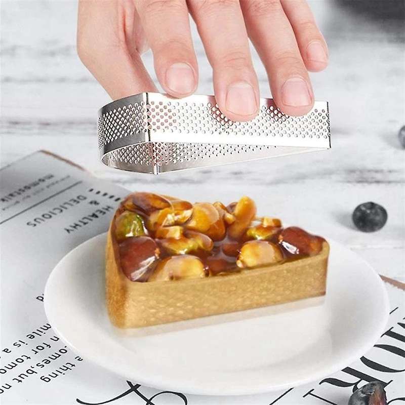 Reusable Triple-cornered Mousse Tart Mold Ring Stainless Steel Diy