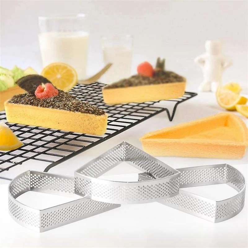 Reusable Triple-cornered Mousse Tart Mold Ring Stainless Steel Diy