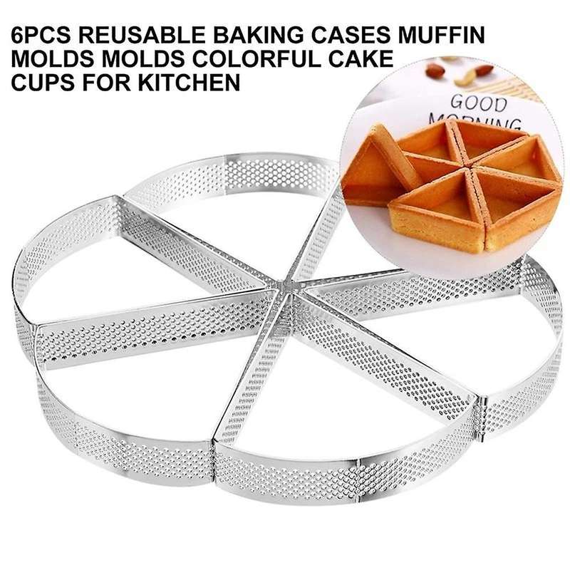 Reusable Triple-cornered Mousse Tart Mold Ring Stainless Steel Diy