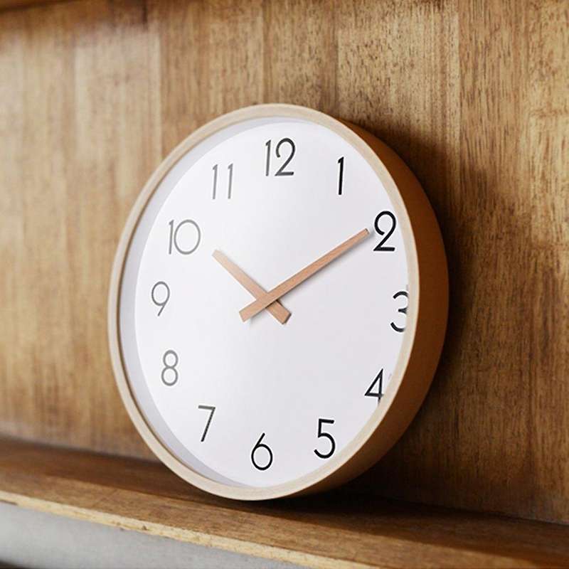 12 Inch Silent Wood Digital Wall Clock Non Ticking Vintage Decor