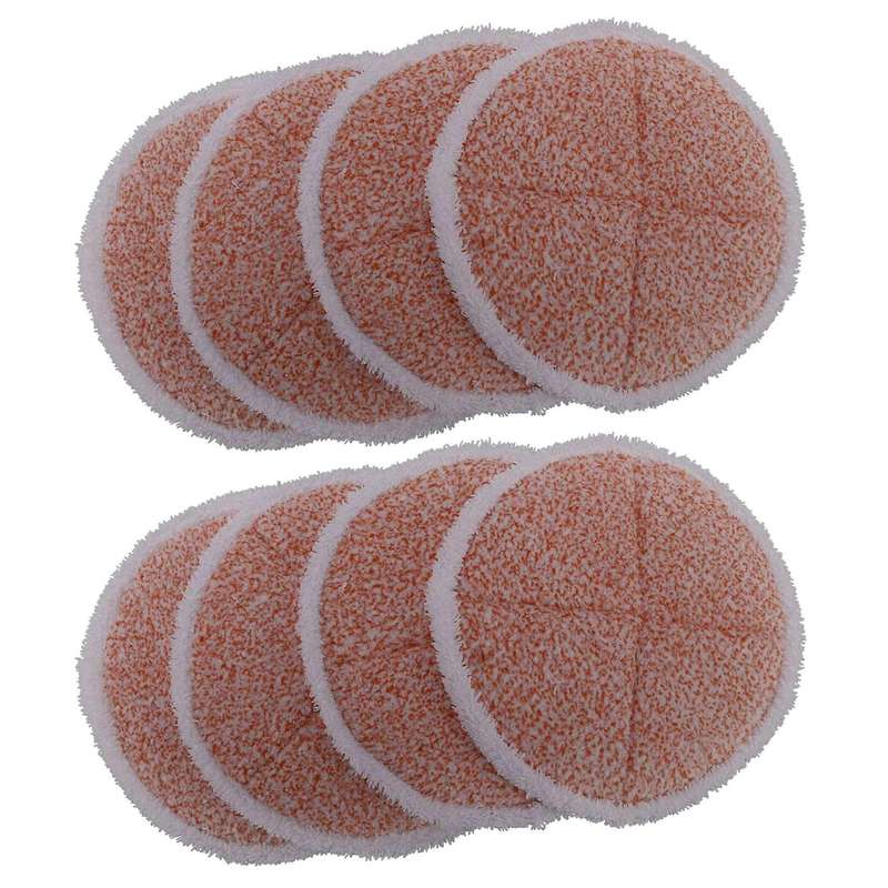 8 Packs Scrub Mop Pads Replacement for Bissell Spinwave 2039a 2124