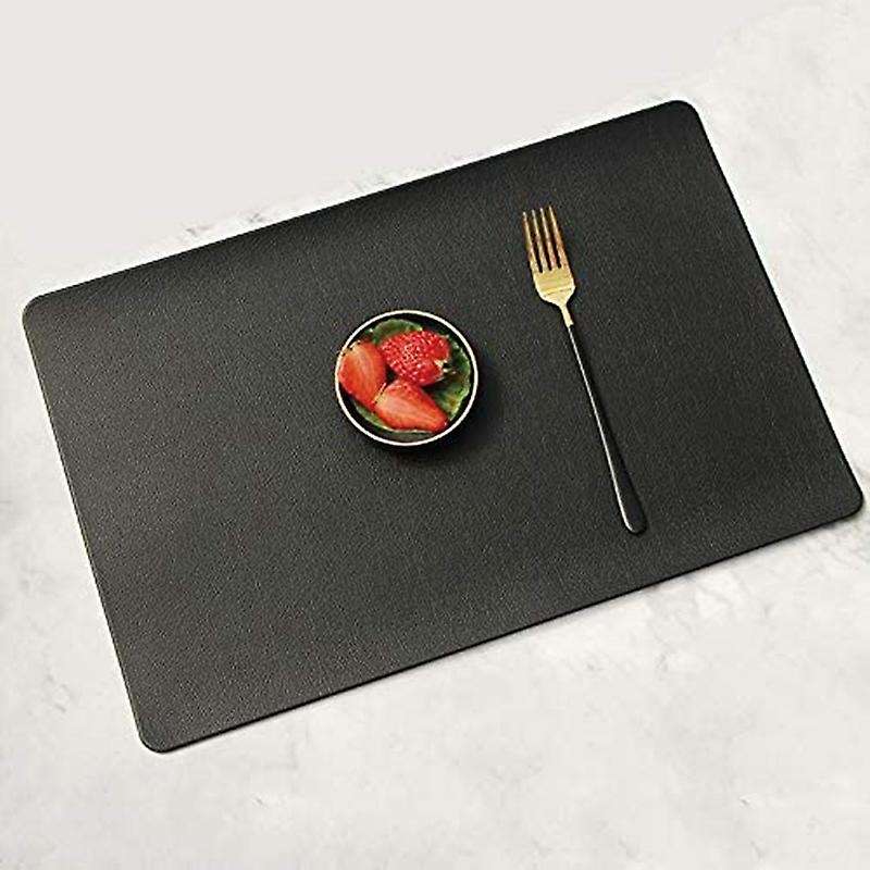 Pu Placemat, Set Of 4 Placemats, Washable Placemat with Coaster