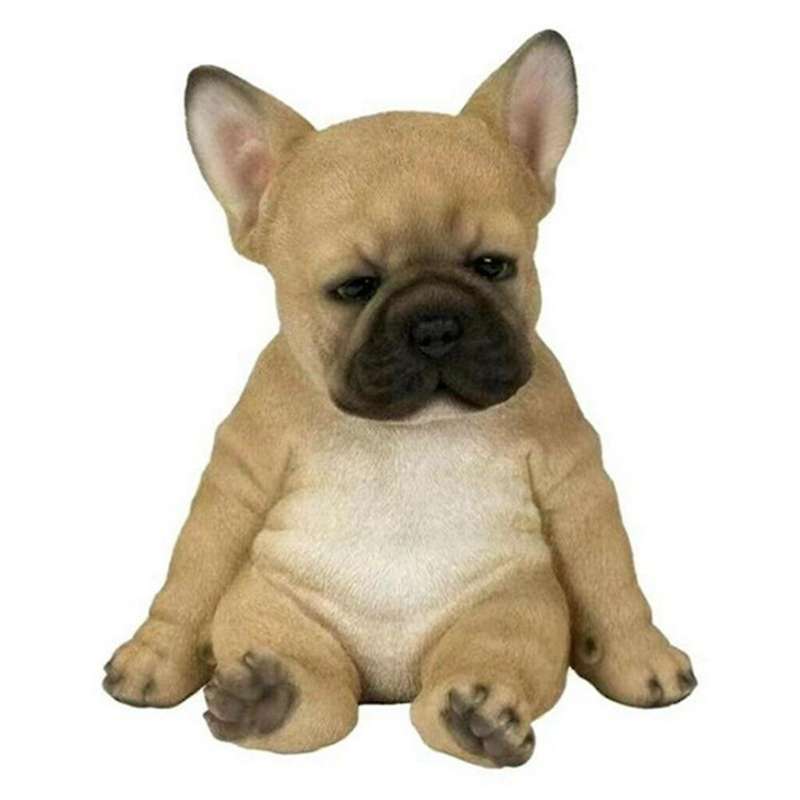 Sleepy French Bulldog Puppy Statue Garden Mini Cute Garden Decor,a