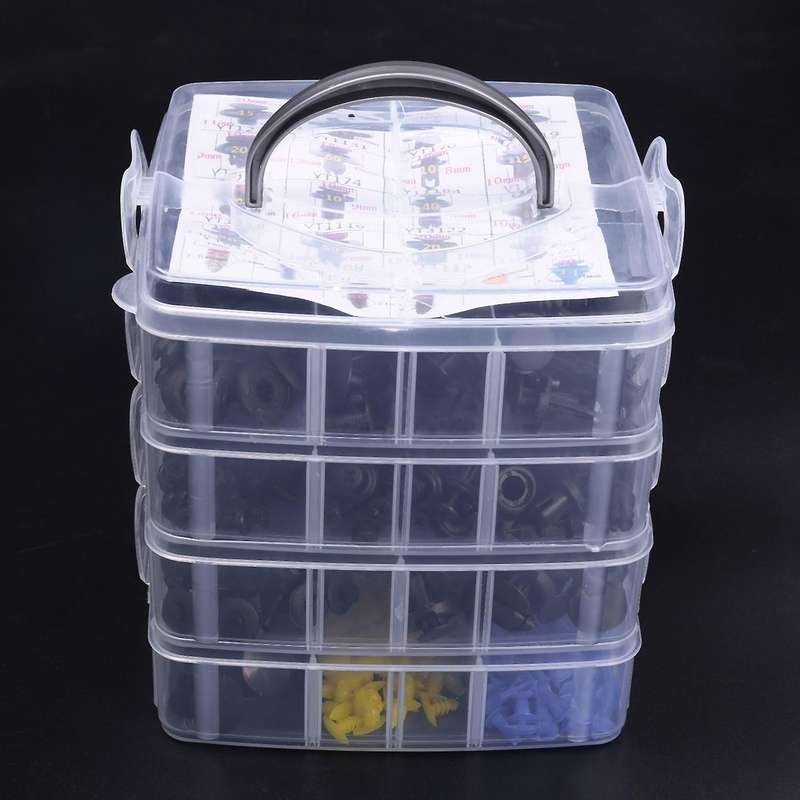 650 Pcs Plastic Car Fender Retainer Different Fasteners Clip Moulding