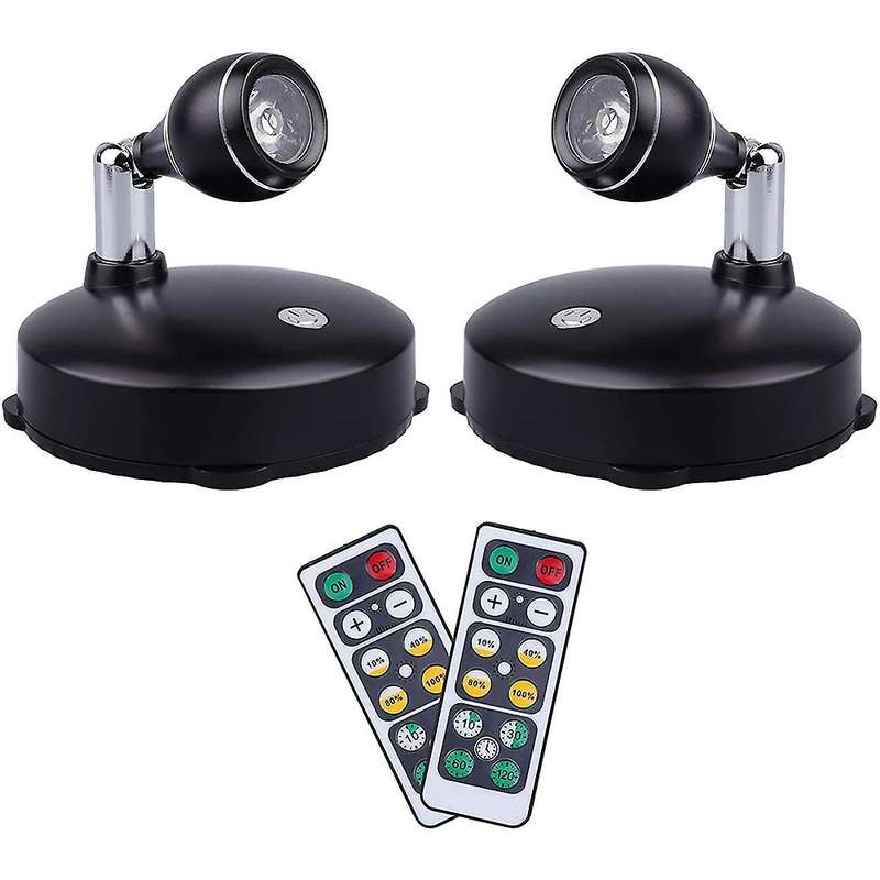 Battery Art Lights for Paintings,led Light with Remote (2 Pack, B)