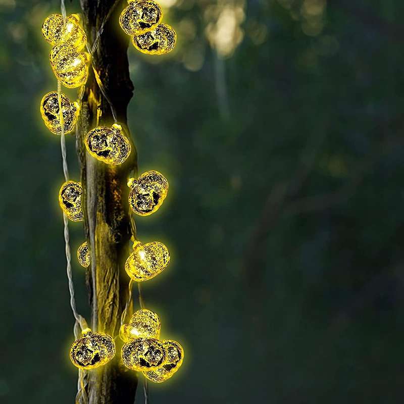 Halloween Pumpkin Lantern String Lights for Outdoor Indoor Decoration