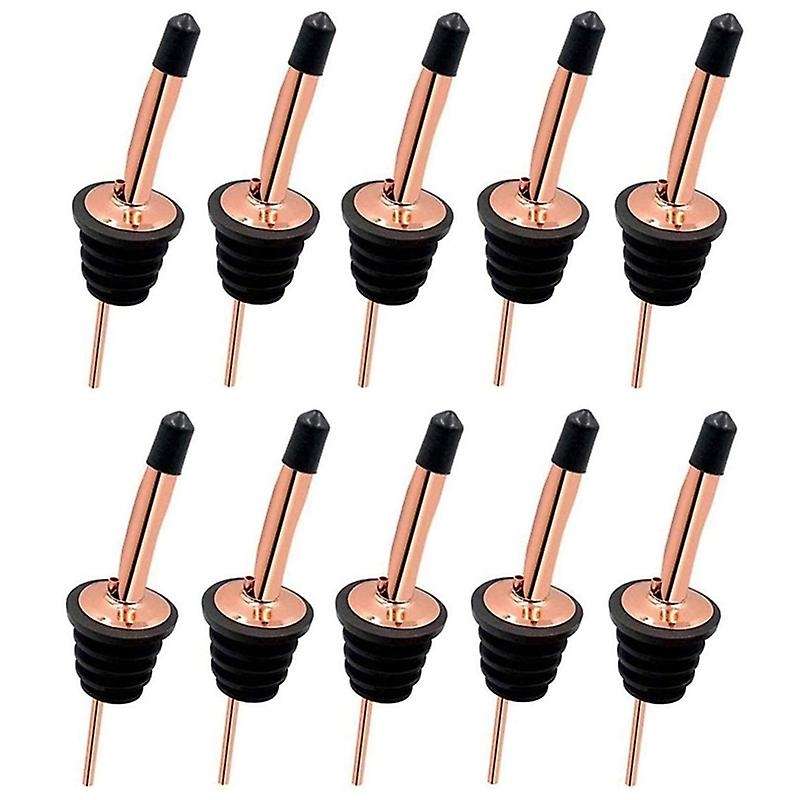 24 Pack Stainless Steel Liquor Bottle Pourers for Wine (rose Gold)