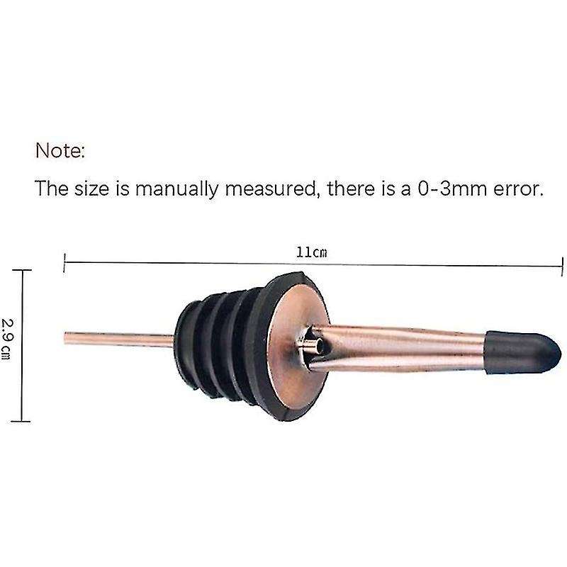 24 Pack Stainless Steel Liquor Bottle Pourers for Wine (rose Gold)
