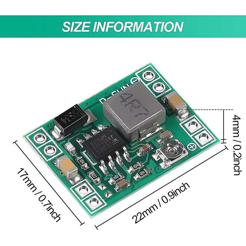 20 Pcs Mp1584en Dc-dc Buck Converter Adjustable Power Supply Module