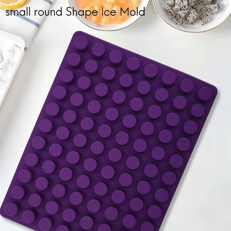 88 Holes Silicone Round Shape Ice Mold Ice Cream Maker Accessories