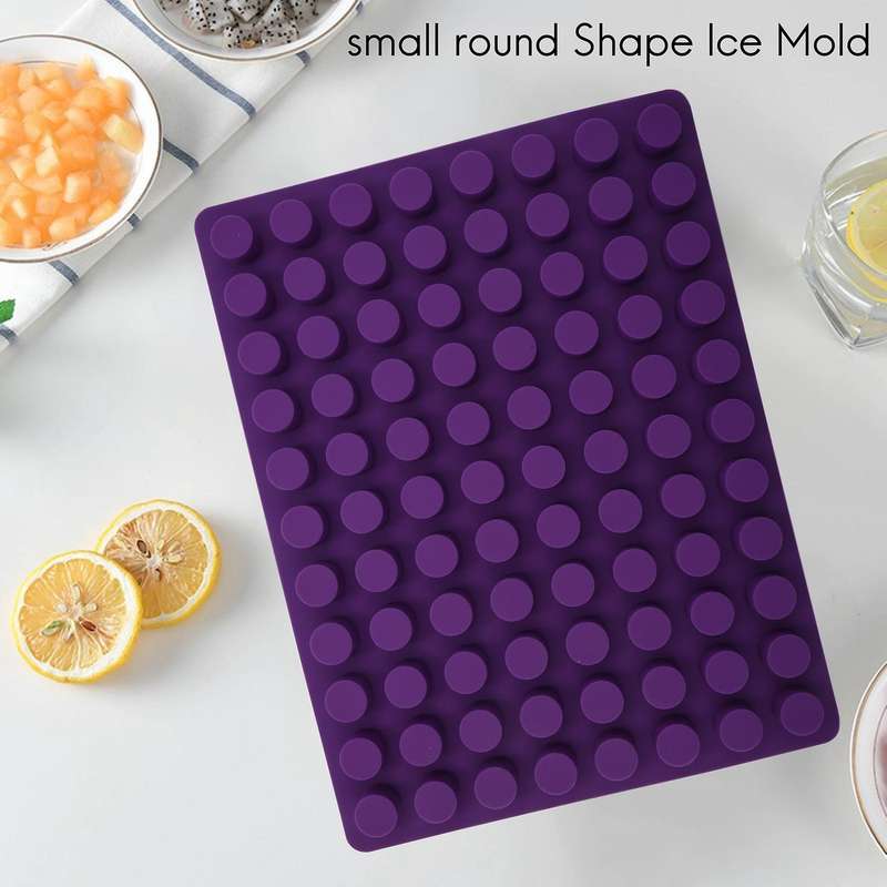 88 Holes Silicone Round Shape Ice Mold Ice Cream Maker Accessories