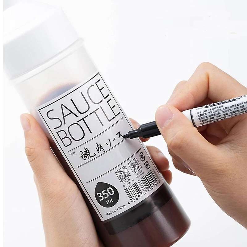 5pcs Sauce Squeeze Bottle Condiment Dispenser Kitchen Oil Bottles