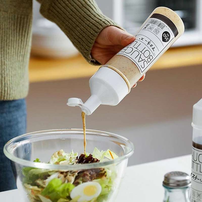 5pcs Sauce Squeeze Bottle Condiment Dispenser Kitchen Oil Bottles