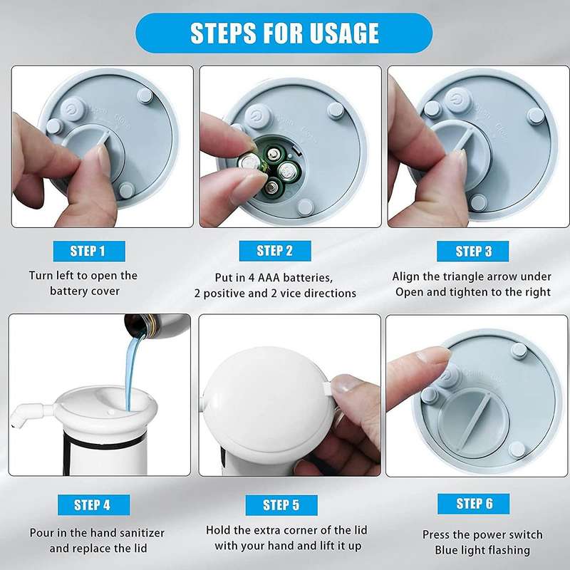 Soap Dispenser 350ml Auto Soap Dispenser Ipx6 Waterproof for Home