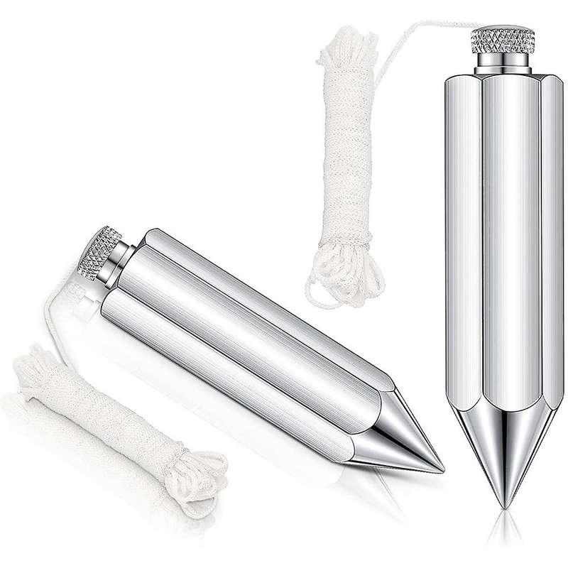 Plumb Bob with String Hexagon Steel Plumb for Surveyor Construction