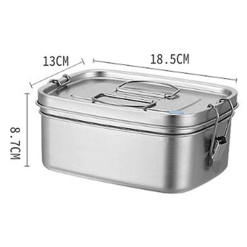 Large Capacity Sandwich School Office Lunch Box Bento Dinnerware 1.5l