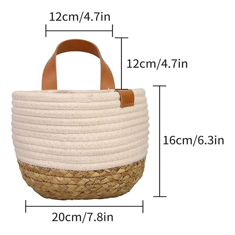 2 Packs Wall Hanging Baskets with Handle,for Flower Plants,toys