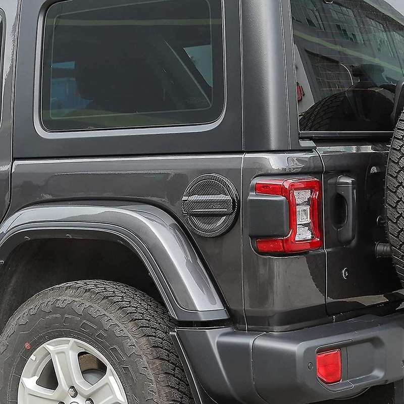 Gas Cap Cover Trim Abs for 2018-2021 Jeep Wrangler Jl (carbon Fiber)