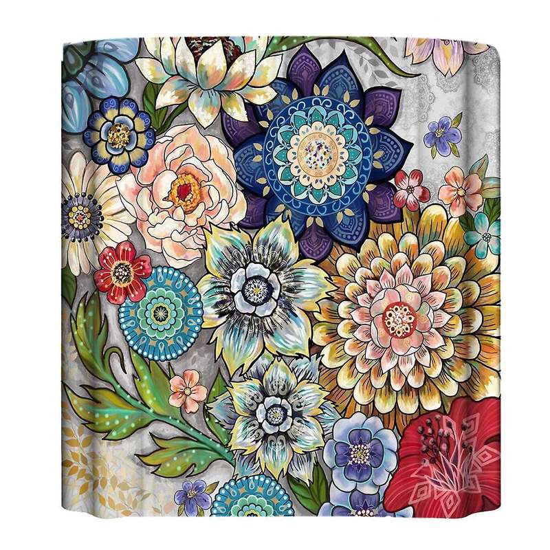 Bohemian 3d Digital Printing Polyester Waterproof Shower Curtain