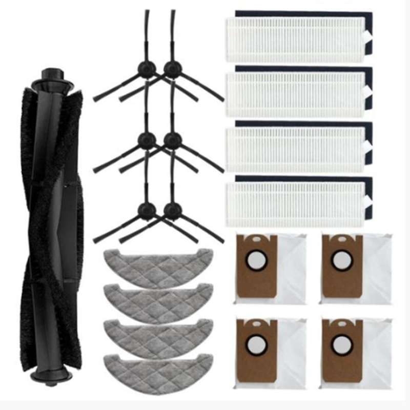 19pcs Side Brush Hepa Mops Dust Bag Robot Vacuum Filter for Viomi S9