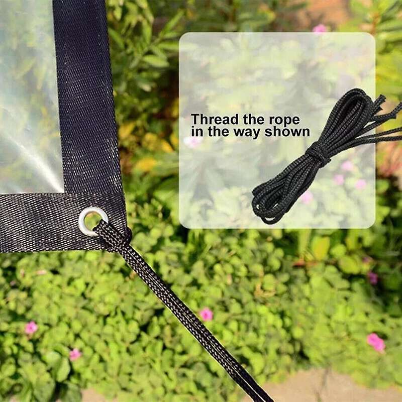 Waterproof Tarpaulin with Eyelet Canopies and Tarpaulin Straps-a