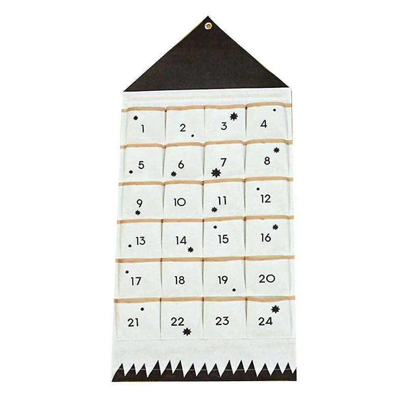 Christmas Calendar to Hanging Xmas Ornaments Advent Drawstring Bags