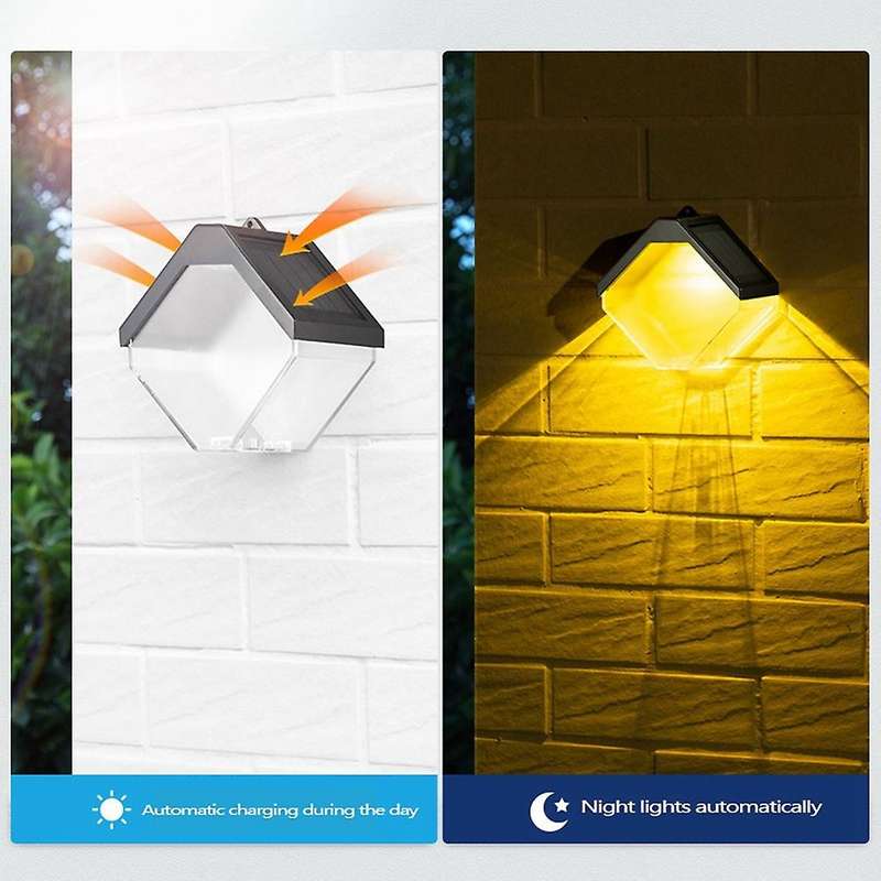 2pcs Solar Wall Lights, for Deck, Fence, Patio, Front Door,stair,yard