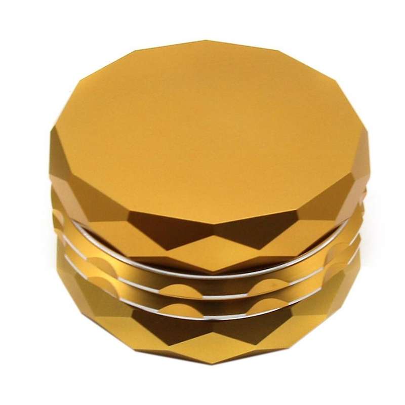 Spice Grinder, 4 Layers Grinder 2.5 Inch Spice Grinder(gold)