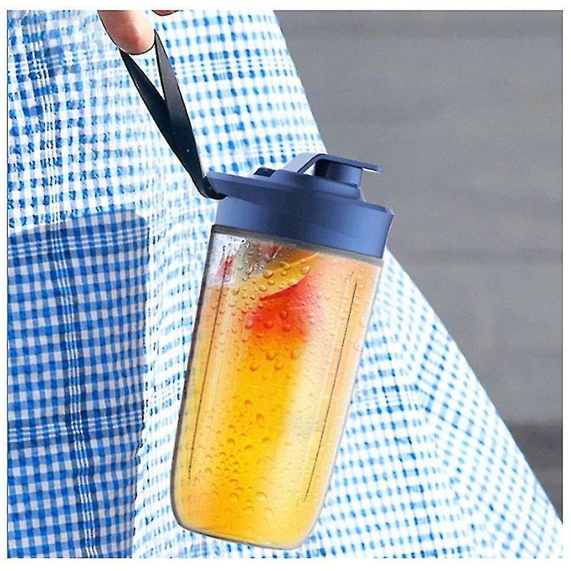 6 Blades Juicer Blender with Juicer Cup and Lid Juice Mixer (blue)
