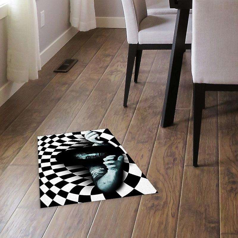 Grimace Stereo Vision Circular Carpet Floor Mat Tea Table Carpet C