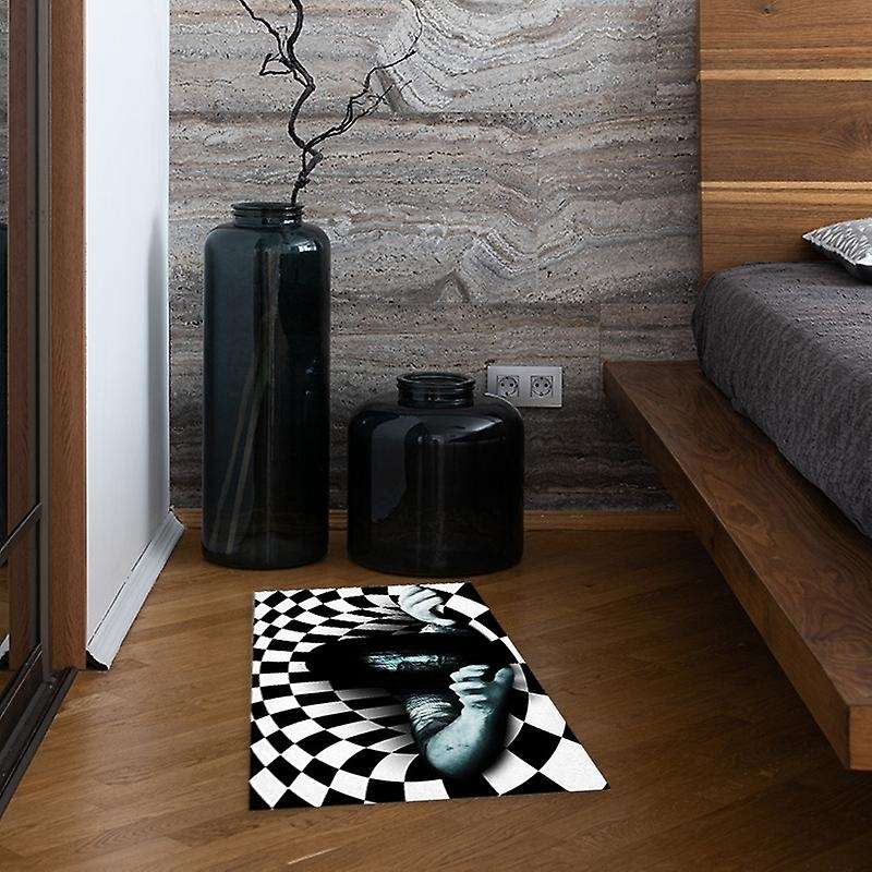 Grimace Stereo Vision Circular Carpet Floor Mat Tea Table Carpet C