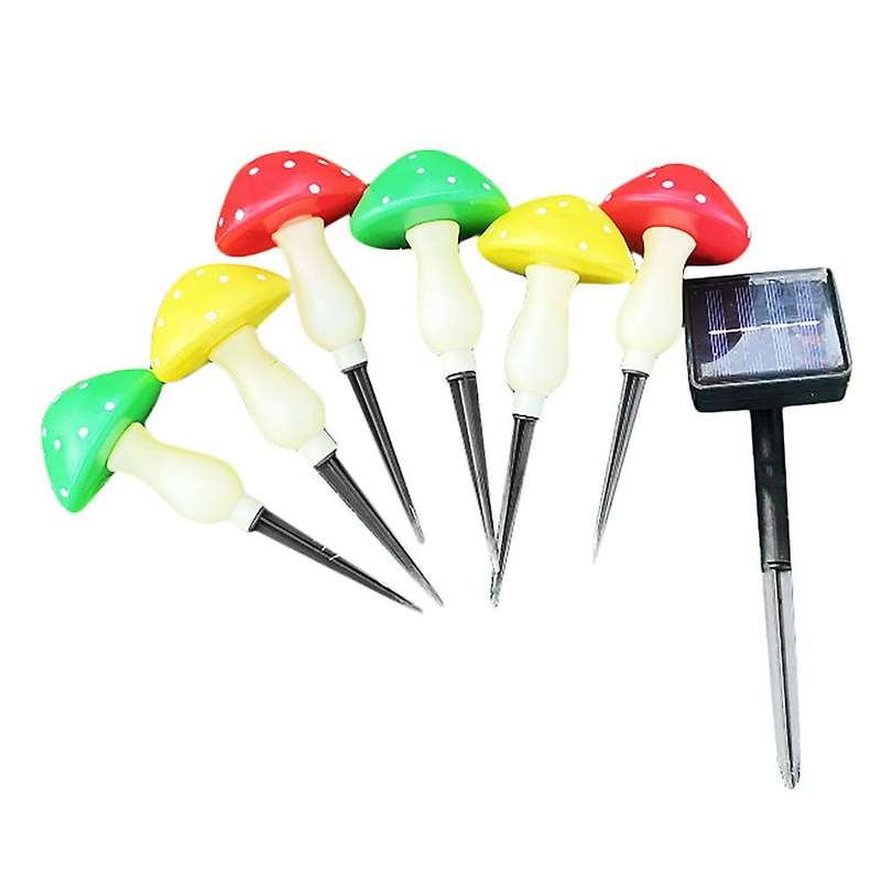 Outdoor Mushroom Stake Solar Lights for Garden Decorations B