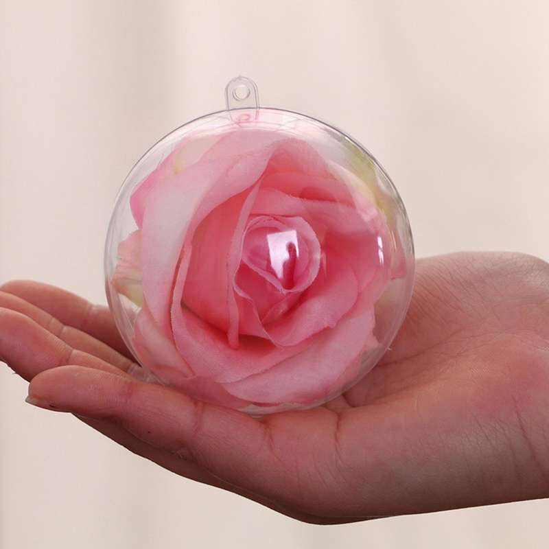 2pc Christmas Tress Hanging Decorations Ball Transparent 20cm