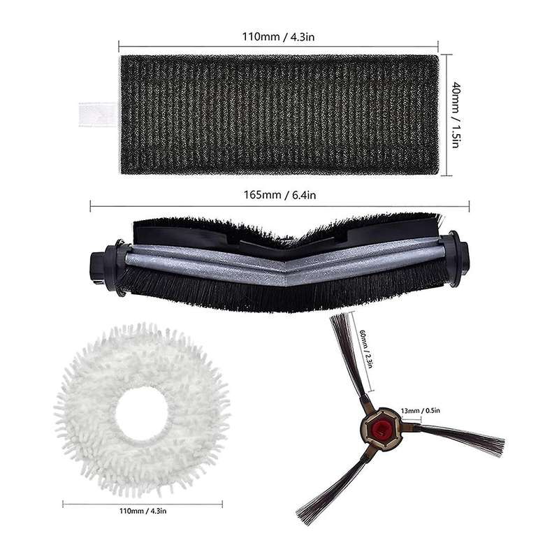 14pcs Vacuum Cleaner Accessories Kit for Ecovacs Deebot N9+